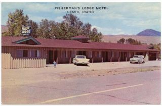 Lemhi Idaho View of The Fishermans Lodge Motel