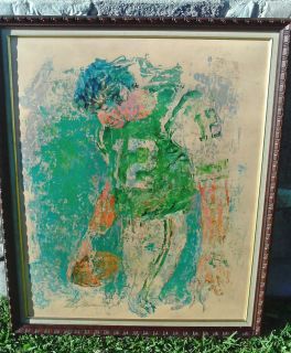 Leroy Neiman Joe Namath Super Bowl III Orig Felice Inc 1971 Signed