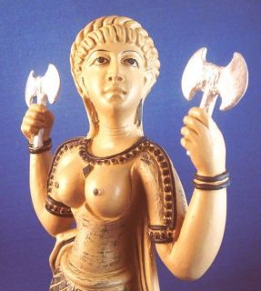  Goddess Dictynna Labrys Goddess of Crete Isle of Lesbos Statue LGC