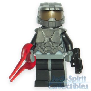 Lego HALO Custom *MASTER CHIEF* Dark Silver Color Minifig   FREE USA