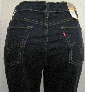 Levis 512 Perfectly Slimming Boot Cut Womens Petite Jeans 2P 2 P New