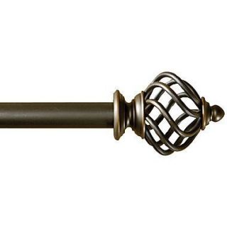 Linden Street Twisted Cage Curtain Decorative Rod Various Size