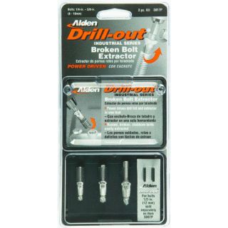 Alden 3017P 3pc Drill Out Damaged Bolt Extractor Set