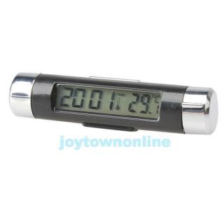 Sport Car Thermometer Portable Light Digital Automotive Clock