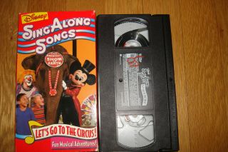 Along Songs Mickey Fun Songs Lets Go to The Circus Kids VHS