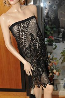 Lims Vintage C0TT0N Crochet Dress or Skirt Black S