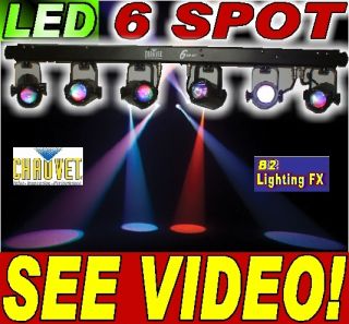 Chauvet 6 Spot LED Dance Floor Light Beams DJ Bands DMX