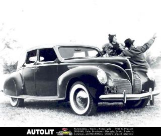 1938 Lincoln Zephyr Convertible Sedan Factory Photo