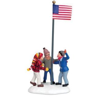 Dept 56 Christmas Story Triple Dog Dare Flagpole NEW in Box UNITED