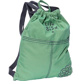Life Is Good Essential Cinch Sack Green