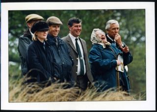 HM Queen Elizabeth Viscount Linley Gundog Trials 1995