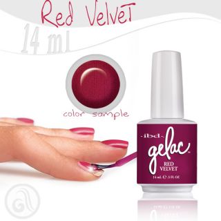 ibd Red Velvet Gelac UV Gel Nail Polish Hard to Find Rare♥