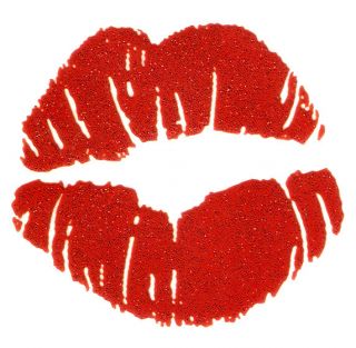 Lips Print Kiss Smooch Lipstick Iron on Transfer