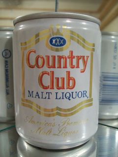 8oz Country Club Malt Liquor Old Beer Can Alum St