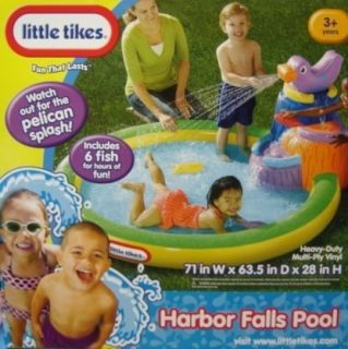 Little Tikes Harbor Falls Kids Swim Swimming Pool New