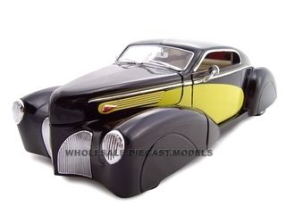 1939 Lincoln Zephyr Custom Black Yellow 1 24