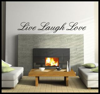 Live Laugh Love Wall Decor Decoration Decal Sticker Various Sizes