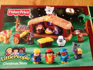 Fisher Price Little People Nativity Set Christmas Playset   EXCELLENT