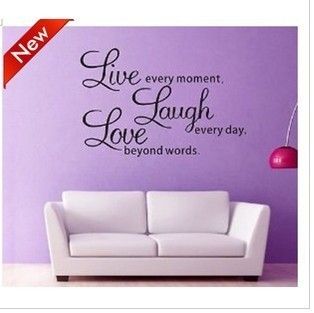 Home Decor Decal Wall Sticker Wall Quote Decals Live Laugh Love 002
