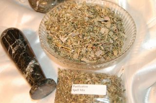 Purification Spell Mix, Incense, Herb Baths, Charm Bags, Talismans