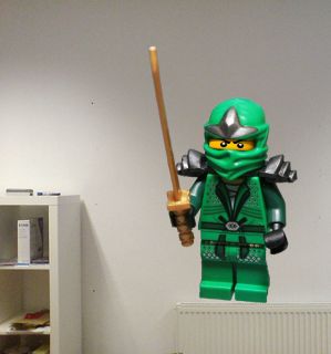 Lego Ninjago Lloyd Green Ninja Hand Crafted Wall Decal