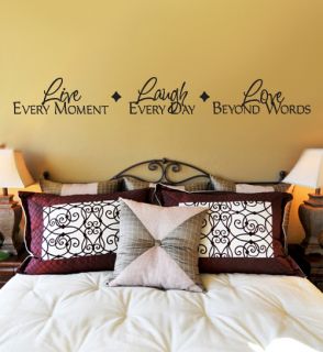 Live Laugh Love Beyond Words Vinyl Wall Decal Large