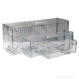 New Live Animal Pet Cage Trap Racoon Skunk Cat Traps Small Medium