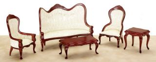 Victorian Living Room Furniture Set Sofa Chair Table New