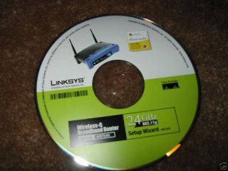 Linksys WRT54G Ver 6 Setup Wizard CD Disc