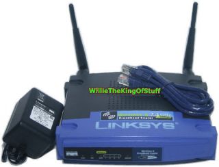Linksys Speedbooter Wireless G Broadband 4 Port Router WRT54GS V7