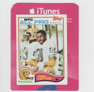 James Lofton Packers 8 Time Pro Bowler Hall Of Fame 1982 Topps All Pro