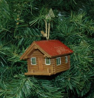 Log Cabin Christmas Ornament
