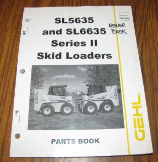 Gehl SL5636 SL6635 Series II Skid Loader Parts Catalog Manual