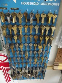 Key Rack w Keys Cylinder Auto Keys Locksmith or Key Shop SPECIAL SALE