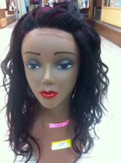 Front Lace Wigs 1B Burgandy