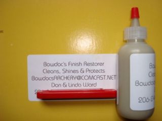bow Finish Restorer for Recurve & Long Bows cleans shines & protects