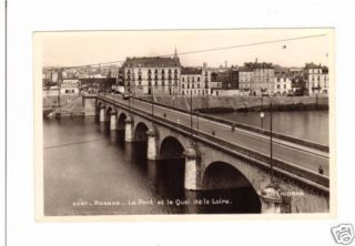 France Postcard Roanne Le Pont Et Le Quai de La Loire