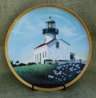 Lighthouse Plate Old Point Loma  Hamilton Collection 1990