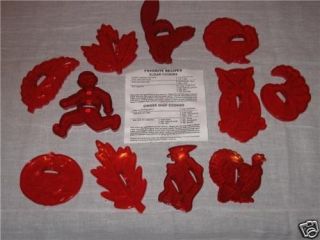 HRM Loma Cookie Cutters 11pc Halloween Thanksgiving