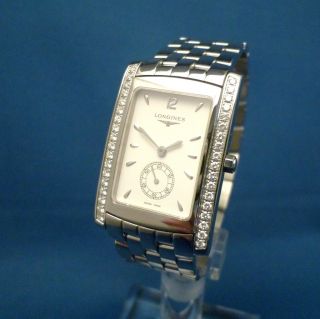Mid Size Steel Longines Dolce Vita Quartz Wristwatch with Diamond Set