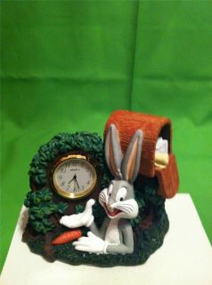  1995 Looney Tunes 3 D Ceramic Collectible Figurine Clock By Westclox