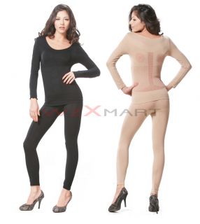 Long Sleeves Slimming Body Shaper Suit Stretch Long Johns