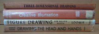  Lot Andrew Loomis Books Hardcover 1st Editions Drawing Art Education