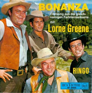 Single Lorne Greene Bonanza Ringo 1968 Mint Germany PS Bonanza