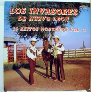 Los Invasores de Nuevo Leon 15 Exitos Nortenos Vol 3 LP Mint Fr 1449