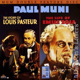 Story of Louis Pasteur / Life of Emile Zola NEW LaserDisc Drama