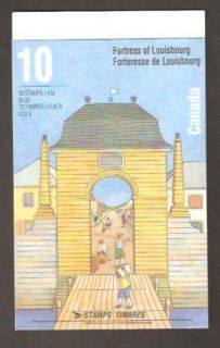 Stamps Canada BK175 10X43CT Louisburg Fortress Booklet