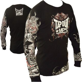 Thermal Gargoyle MPS UFC MMA Cage Fighter Long Sleeve Tee Black