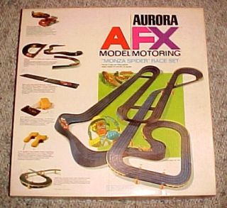 Aurora A FX Model Motoring HO Slot Car Race Set Monza Spider in Box
