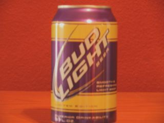 Limited Edition Bud Light Fan Can Purple Gold LSU Colors 12 oz Can